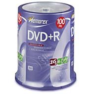 Memorex DVD+R 16x 4.7GB 100 Pack Spindle by Memorex