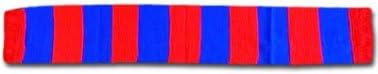 Bologna Red & Blue Bar Scarf