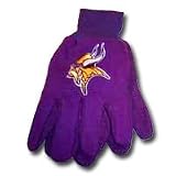 Minnesota Vikings Jersey Dot Work Gloves