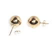 14 KT Yellow Gold High Polished Ball 10 MM 14K Stud Post Earrings