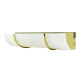 Kichler Bath / Vanity Light- Polished Brass & Textured Glass