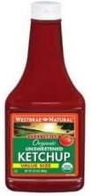 Westbrae Foods Organic Unsweetened Ketchup, 23.3 Ounce -- 12 per case.