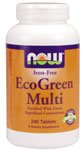 Eco-Green Muti - Iron-Free by NOW Foods - (240 Tablets)