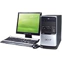 Acer Aspire T180-UA381B AMD Desktop PC - AMD Athlon 64 3800+ 2.4GHz, 1GB DDR2, 160GB SATA, DL DVD&plusmn;RW, Gigabit LAN, Flash Reader, Windows Vista Home Basic, 17" LCD