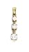 14k CZ Drop Pendant