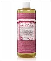 Dr Bronner Magic Liquid Castile Soap, 32 Ounce - Rose