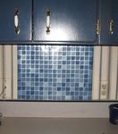 Review   / 17 3/4'' x 6' Toscana Blue Tile Vinyl Film