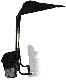 Discount Power Scooter Shade Canopy with Rear Utility Basket