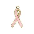 Pink Breast Cancer Ribbon Charm