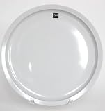 ZAK DESIGNS YOYO WHITE DINNER PLATE 6pc