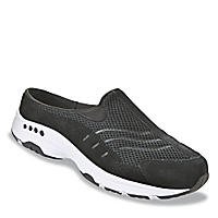 Easy Spirit Women's Traveltime Mule,Black/White,8 1/2 M