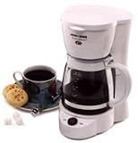 Black & Decker DCM500W SmartBrew 5-Cup Coffee Maker, White
