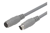 Molded Extension Cable, Mini DIN 6 Male / Female, 3.0 ft