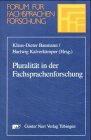 Produkt-Bild: Pluralit&auml;t in der Fachsprachenforschung