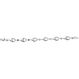 14K White Gold Mother and Child Bracelet with Hearts