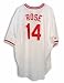 Pete Rose Autographed Cincinnati Reds Majestic MLB Baseball Jersey Inscribed with 