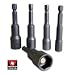 Pro-Grade 8-Piece Hex-Shank Magnetic Power Nut Setters - Metric