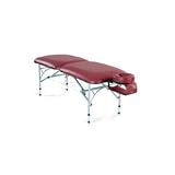 Adapta Massage Table - Aluminum - Maroon