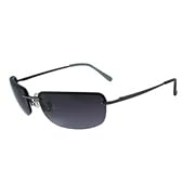 Dockers Semi Rimless Rectangle Sunglasses BLACK