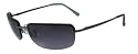 Dockers Semi Rimless Rectangle Sunglasses BLACK