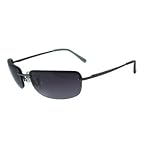 Dockers Semi Rimless Rectangle Sunglasses BLACK