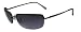 Sporting Goods : Dockers Semi Rimless Rectangle Sunglasses BLACK