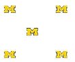 Univ. of Michigan Wolverines - Set of 2 Wallpaper Rolls