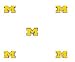 Univ. of Michigan Wolverines - Set of 2 Wallpaper Rolls