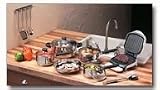 George Foremans Champ Easy Cook Grill/Chefs Secret 15PC COOKWARE/UTENSIL SET