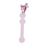 Pink Gingham Hanging Letter - I