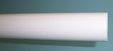 2 inch Wood Smooth Drapery Rod, White - 6' long [CAPITOL CITY LUMBER]