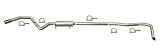 4 Chevy/ GMC Aluminum Single Exhaust Diesel System Kit - 2001 to 2006, 6.6L2500/3500, Off-Road System