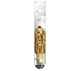Golden Jerusalem Mezuzah Case