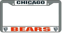 Chicago Bears Chrome License Plate Frame