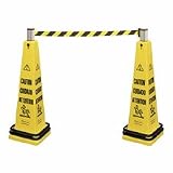 Rubbermaid-Cone Barricade System, Expandable, 12-1/4x12-1/4x39-3/4,Yellow (RUB628700YEL) Category: Signs