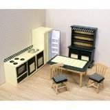Melissa & Doug Deluxe Doll-House Kitchen Furniture