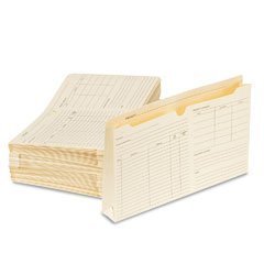 Globe-Weis B3145DT Globe-Weis Preprinted Expanded Project Jackets, Legal, 11 Pt. Manila, 50/Bx
