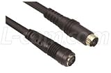 Molded S-Video Cable, Male / Female, 1.0 ft