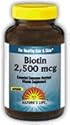 Biotin 2500 mcg 100 Caps ( For Healthy Hair & Skin ) Natures Life