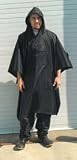 77P Rain Poncho with Attached Hood