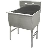 Whitehaus Free Standing Laundry Stainless Steel