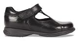 Hush Puppies Winnie Black Leather T-bar Girls School Shoe