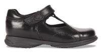 Hush Puppies Winnie Black Leather T-bar Girls School Shoe