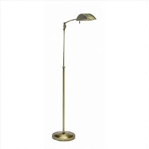 Vision Adjustable Floor Lamp in Antique Brass