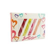 Loves Fragrance Variety By Dana For Women Set-4 Piece Variety With Fruity L'icious, Tropical Frenzy, Frosty Puff, & Sweet Kisses And All Are Touch Tip Roll On Fragrance .47 Oz
