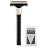 Feather Double-Edge Razor by Jatai comes with 2 Hi-Stainless Blades