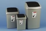 Abfallbehälter 25l silber/anth