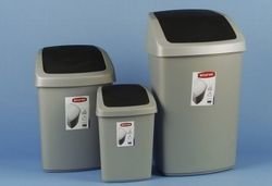 Abfallbehälter 25l silber/anth