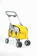 Yellow Pet Stroller Carrier Car Seat