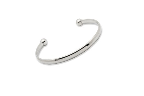 Unique Men Polished Titanium Bangle - Large Size